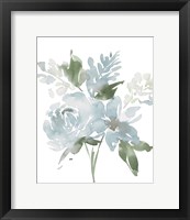 Restful Blue Floral II Framed Print