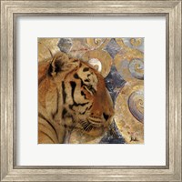 Framed 'Golden Safari II (Tiger)' border=