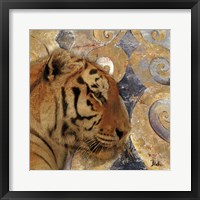 Framed 'Golden Safari II (Tiger)' border=