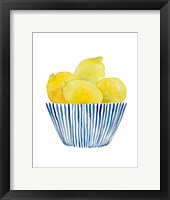 Bowl of Lemons II Framed Print