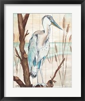 Framed Heron On Branch I