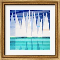 Framed 'Sailing Day I' border=