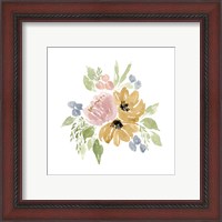 Framed 'Gwen Bouquet I' border=