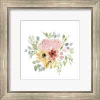 Framed 'Gwen Bouquet II' border=