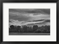 Framed Village in the Fog