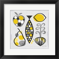 Framed Modern Kitchen Square III Yellow