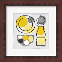 Framed 'Modern Kitchen Square II Yellow' border=