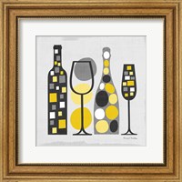 Framed Modern Kitchen Square I Yellow