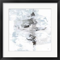 Layered Thinking I with Blue Framed Print