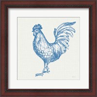 Framed 'Cottage Rooster IV' border=