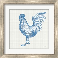 Framed 'Cottage Rooster IV' border=