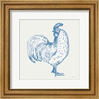 Framed 'Cottage Rooster III' border=