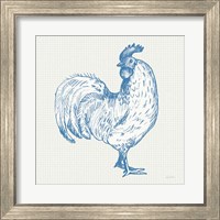 Framed 'Cottage Rooster III' border=