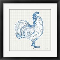 Framed 'Cottage Rooster III' border=