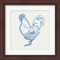 Framed 'Cottage Rooster II' border=