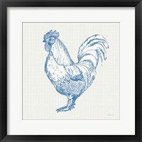 Cottage Rooster II Framed Print