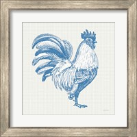 Framed 'Cottage Rooster I' border=