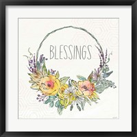 Honeybee Blossoms VIII Framed Print