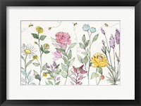 Framed Honeybee Blossoms I