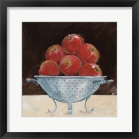 Framed Apples on Brown