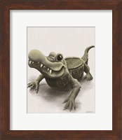 Framed 'Gabe the Gator' border=