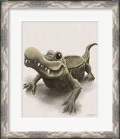 Framed 'Gabe the Gator' border=