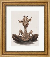 Framed 'Jeffrey the Giraffe' border=