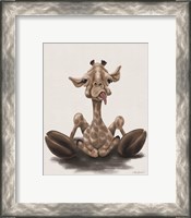 Framed 'Jeffrey the Giraffe' border=