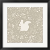 Framed 'Floral Squirrel' border=