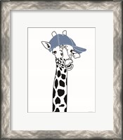 Framed 'Team Roster Giraffe' border=