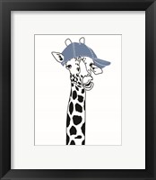 Framed 'Team Roster Giraffe' border=