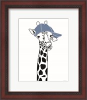 Framed 'Team Roster Giraffe' border=