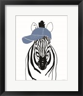 Team Roster Zebra Framed Print