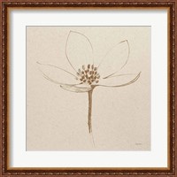 Framed 'Modern Vintage Floral IV' border=