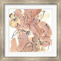 Framed 'Cashmere Florals II' border=