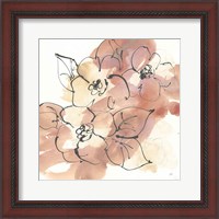 Framed 'Cashmere Florals I' border=