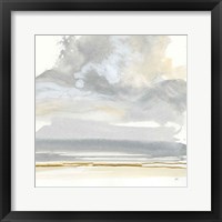 Framed 'Cumulus Gray I' border=