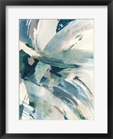 Spontaneous I Sapphire Framed Print