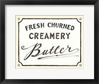 Framed Creamery Butter