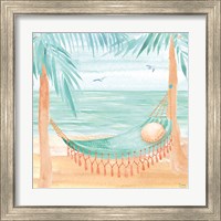 Framed 'Ocean Breeze IV' border=