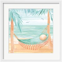 Framed 'Ocean Breeze IV' border=