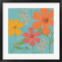 Mod Floral III No Lines Framed Print