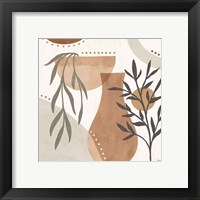 Framed 'Botanical Form III Neutral' border=