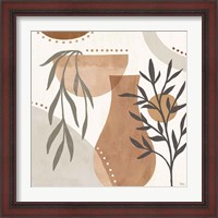 Framed 'Botanical Form III Neutral' border=