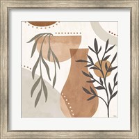 Framed 'Botanical Form III Neutral' border=