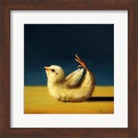 Framed 'Yoga Chick Bow Pose' border=