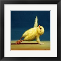 Yoga Chick Side Plank Framed Print