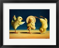 Framed Yoga Chicks Three