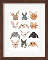 Framed Rabbits in Glasses