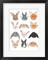 Framed Rabbits in Glasses